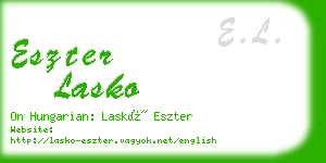 eszter lasko business card